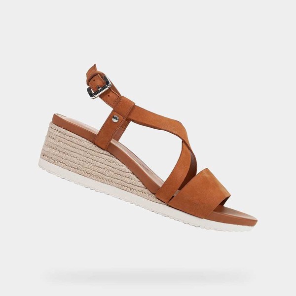 Geox Respira Cognac Womens Sandals SS20.1OS581